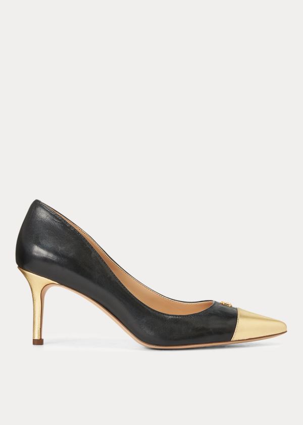 Ralph Lauren Lanette Læder Toe-Cap Pumps Dame Danmark (CFNGL8192)